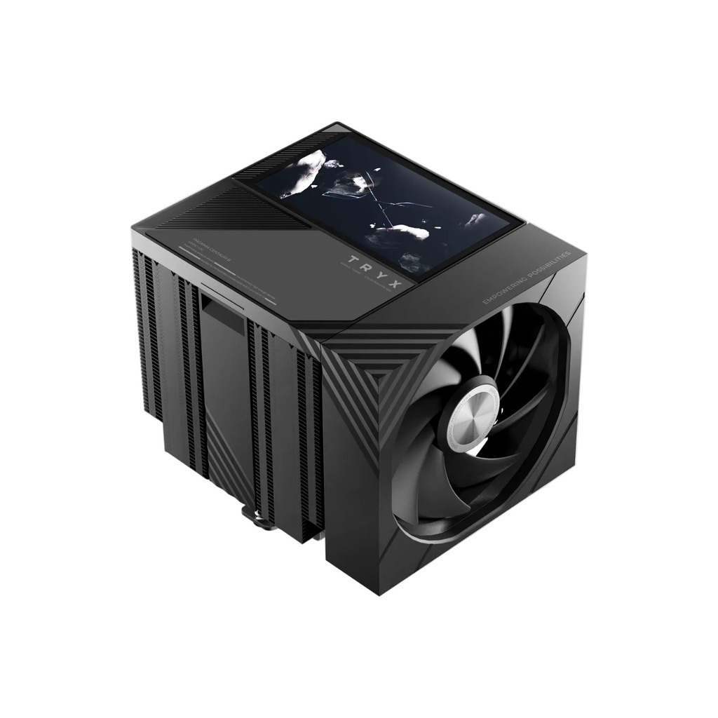 [H-T620N-DM2M-G0K] Dissipatore Ad Aria CPU TRYX TURRIS T620 Dual Tower display 5" 120mm Nero