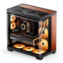 Case Jonsbo TK-4 Wood Mid-Tower ATX Vetro Temperato Nero