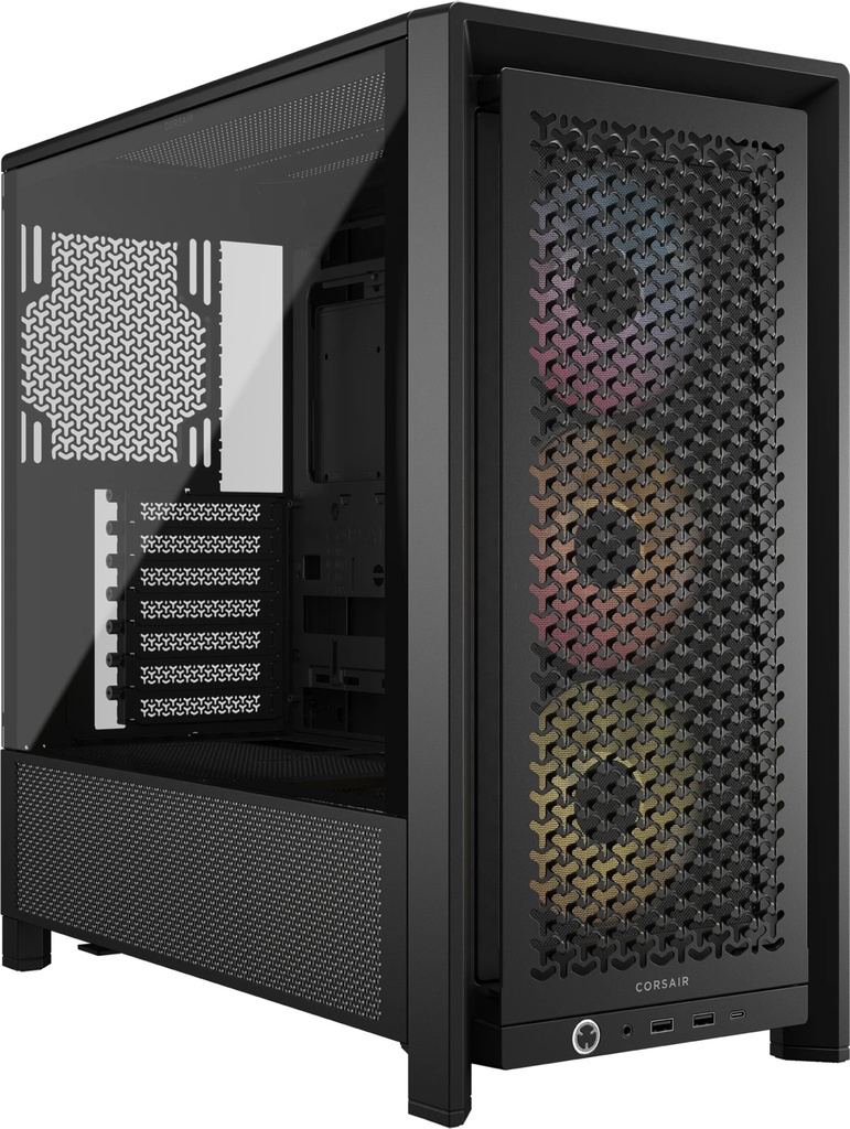 Case Corsair Frame 4000D RS ARGB Midi-Tower E-ATX Vetro Temperato Nero