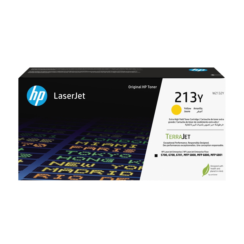 [W2132Y] HP Cartuccia toner originale giallo ad altissima capacità LaserJet 213Y