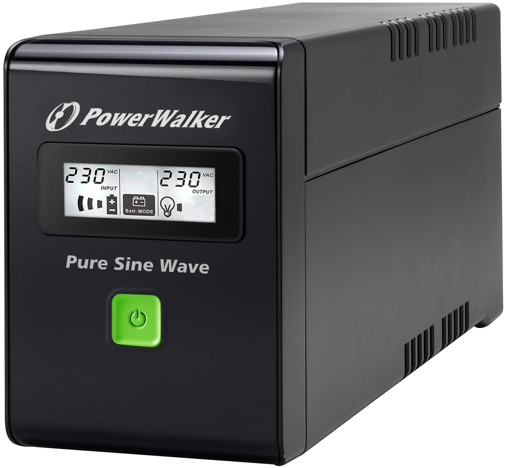 PowerWalker VI 800 SW gruppo di continuità (UPS) A linea interattiva 0,8 kVA 480 W 2 presa(e) AC