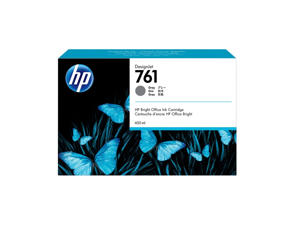 [CM995A] HP Cartuccia inchiostro grigio DesignJet 761, 400 ml