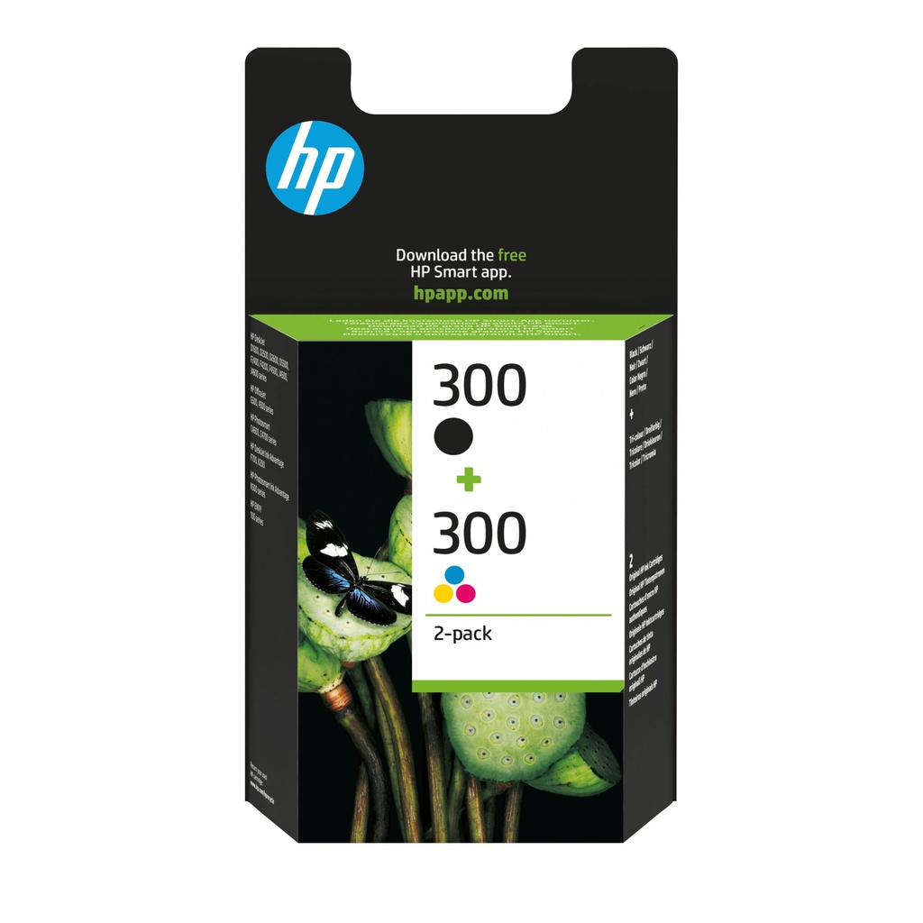 HP Multipack nero / differenti colori CN637EE 300 2 cartucce d' inchiostro HP 300 CC640EE + CC643EE