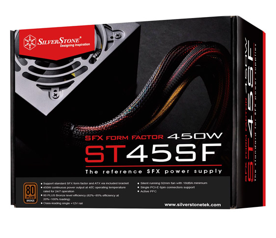 [SST-ST45SF v 3.0] Silverstone ST45SF alimentatore per computer 450 W 20+4 pin ATX SFX Nero