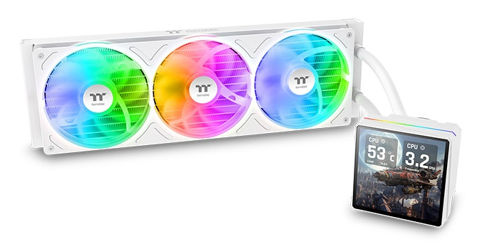 [CL-W476-PL12SW-A] Thermaltake TH360 V3 Ultra ARGB Processore Raffreddatore di liquidi tutto in uno 12 cm Bianco 1 pz