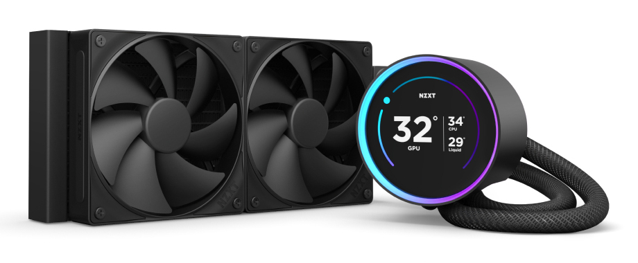 [RL-KN24E-B2] NZXT Kraken Elite 240 Processore Raffreddatore di liquidi tutto in uno 12 cm Nero 1 pz