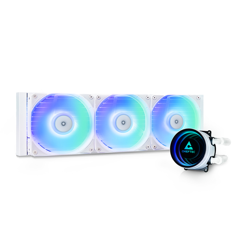 [CLC-360-RGB-W] Chieftec CLC-360-RGB-W sistema di raffreddamento per computer Case per computer Raffreddatore di liquidi tutto in uno 12 cm Bianco