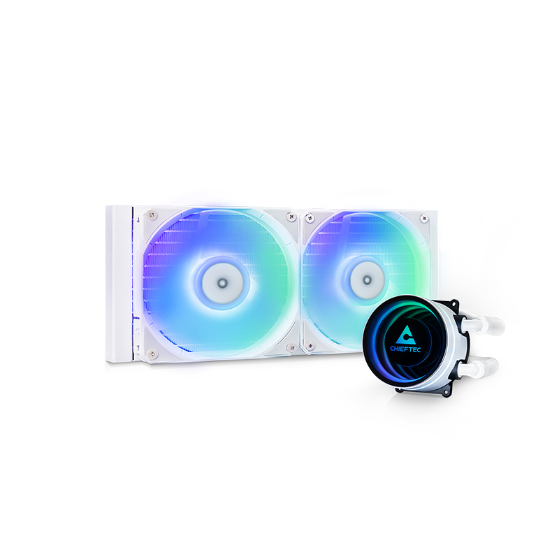 [CLC-240-RGB-W] Chieftec ICEBERG 240-RGB-W Case per computer Raffreddatore di liquidi tutto in uno 12 cm Bianco