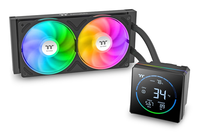 [CL-W469-PL12SW-A] Thermaltake TH240-S V3 ARGB Processore Raffreddatore di liquidi tutto in uno 12 cm Nero 1 pz