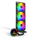 Montech LightFlow ARGB 360 Processore Raffreddatore di liquidi tutto in uno 12 cm Nero 1 pz