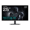 GIGABYTE G25F2A Monitor Gaming 25" FHD - 1920 x 1080, 240Hz, 1ms, 300 cd/m², Display HDR 10, HDMI 2.0, DisplayPort 1.4