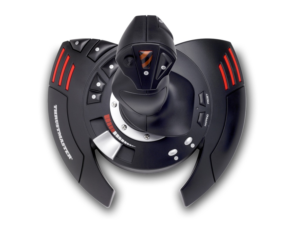 [4160526] Thrustmaster T.Flight Stick X Nero, Rosso, Argento USB Joystick Analogico PC, Playstation 3