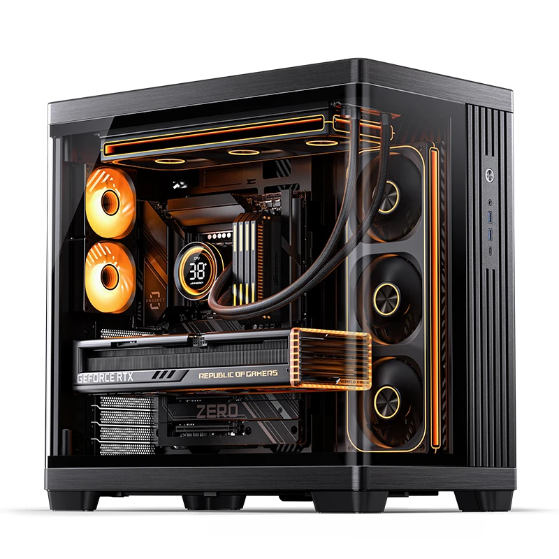 Case Jonsbo TK-4 Mid-Tower ATX Vetro Temperato Nero