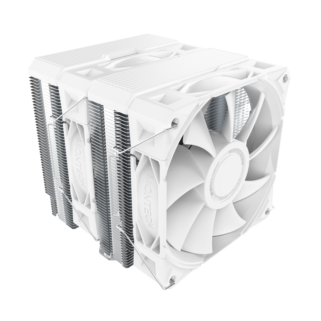 [NX600 (W)] Montech NX600 Processore Raffreddatore d'aria 12 cm Bianco 1 pz