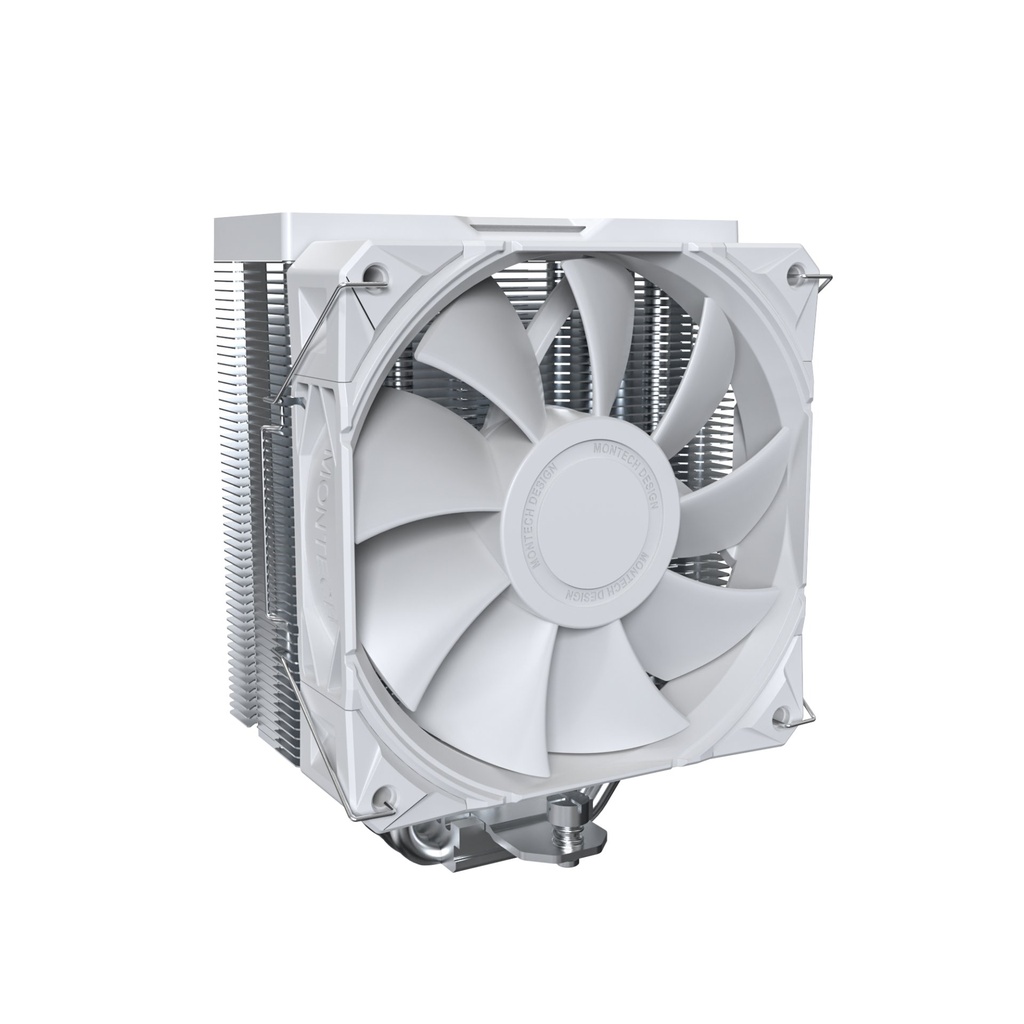 [NX400 (W)] Montech NX400 Processore Raffreddatore d'aria 12 cm Bianco 2 pz