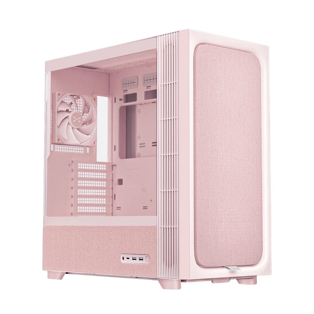 [C-F500F-FM1E-G0Q] Case TRYX FLOVA F50 Midi Tower Rosa