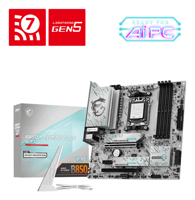 [7E66-001R] MSI B850M GAMING PLUS WIFI scheda madre AMD B850 Socket AM5 micro ATX