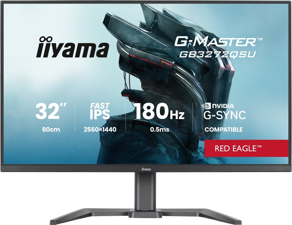 [GB3272QSU-B1] iiyama G-MASTER GB3272QSU-B1 Monitor PC 80 cm (31.5") 2560 x 1440 Pixel Quad HD LED Nero