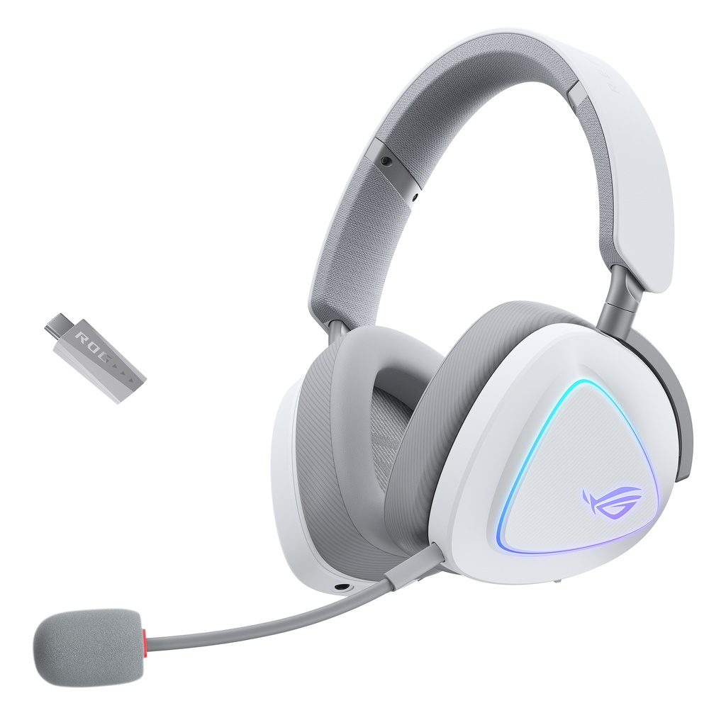 [90YH03W0-BHUA10] ASUS ROG Delta II Auricolare Con cavo e senza cavo A Padiglione Gaming USB tipo-C Bluetooth Bianco