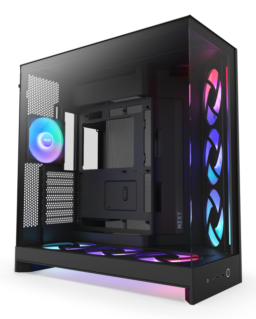 Case NZXT H9 Flow RGB+ Midi Tower ATX Vetro Temperato Nero
