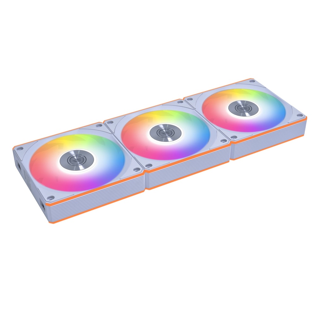 Ventola Lian Li UNI FAN CL Wireless Reverse Blade Kit Da 3 PWM RGB 120mm Bianco