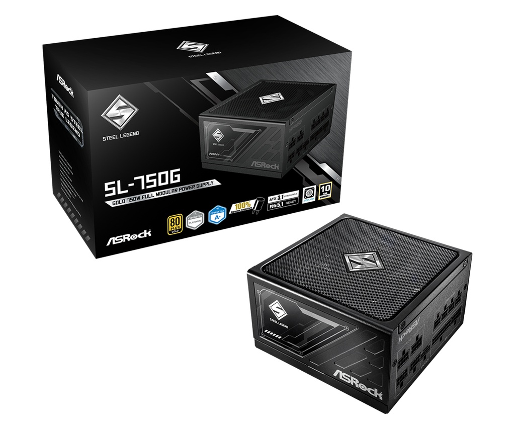 [90-UXS100-GFEAAA] Asrock SL-1000G Steel Legend alimentatore per computer 1000 W 20+4 pin ATX ATX Nero