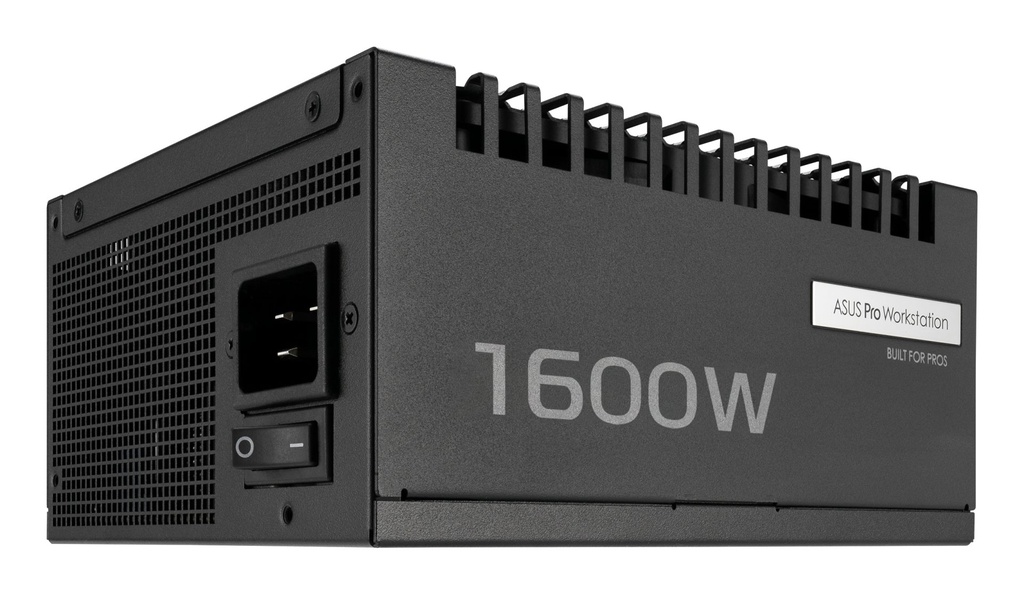[90YE00Z2-B0NA00] ASUS Pro WS 1600W Platinum alimentatore per computer 20+4 pin ATX ATX Nero