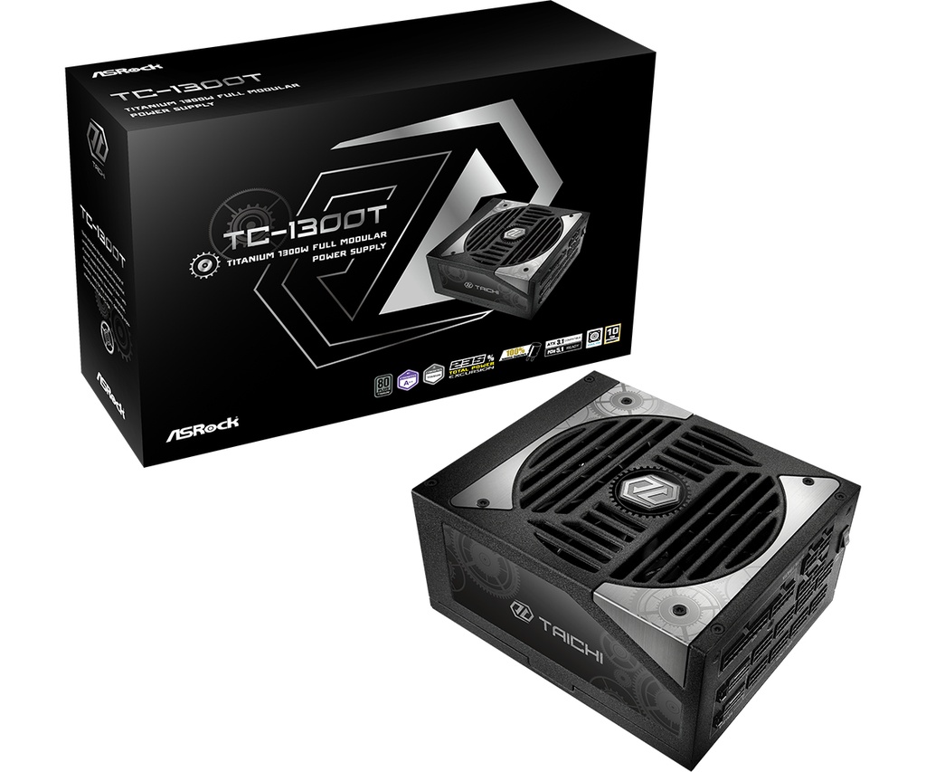 [90-UXT130-TFEAAB] Asrock Taichi TC-1300T alimentatore per computer 1300 W 20+4 pin ATX ATX Nero