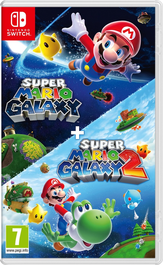 [10016140] Nintendo Super Mario Galaxy + Super Mario Galaxy 2 Tedesca, DUT, Inglese, ESP, Francese, ITA, Giapponese, Coreano, Portoghese Nintendo Switch