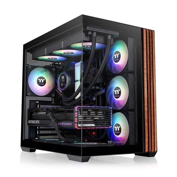 Case Thermaltake View 380 WS ARGB Mid Tower ATX ARGB Vetro Temperato Nero