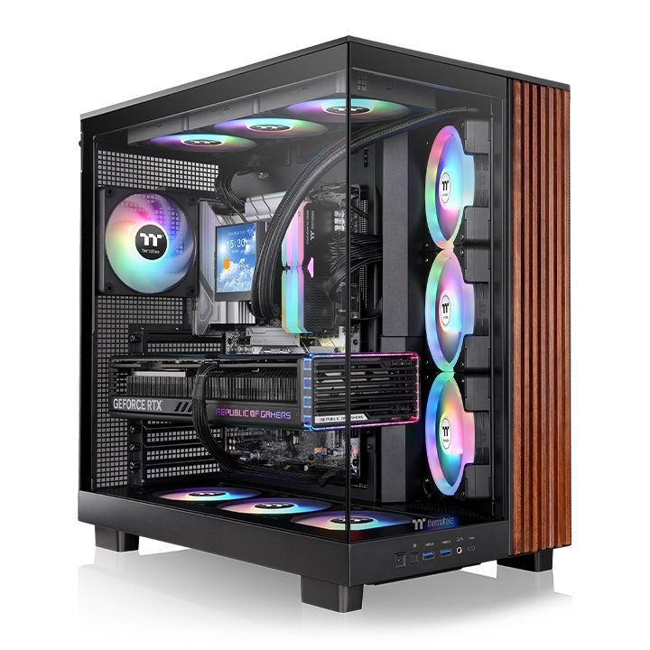 Case Thermaltake View 380 XL WS ARGB Mid Tower ATX ARGB Vetro Temperato Nero