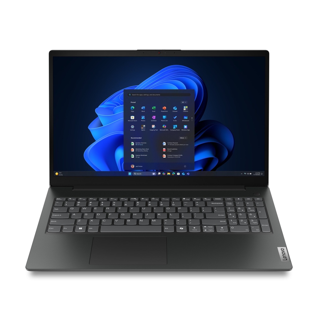 Lenovo V15 G6 ITN Intel® N N100 Computer portatile 39,6 cm (15.6") Full HD 8 GB DDR5-SDRAM 256 GB SSD Wi-Fi 6 (802.11ax) Windows 11 Home Italiano Nero