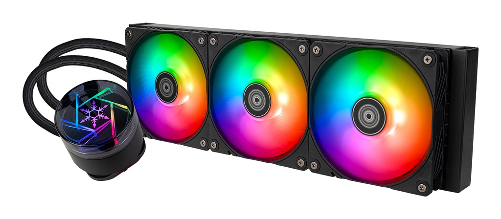 [SST-NP360-ARGB] Silverstone NovaPeak 360 ARGB Processore Kit di raffreddamento a liquido 12 cm Nero 1 pz