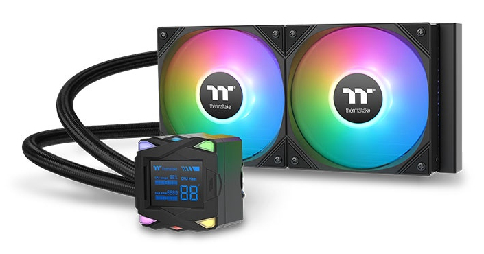 [CL-W461-PL12SW-A] Thermaltake LA240-S ARGB Scheda madre Kit di raffreddamento a liquido 12 cm Nero 1 pz