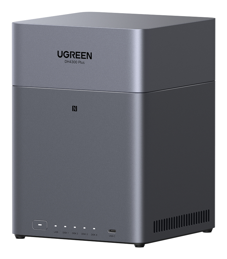 [85660] Ugreen DH4300 Plus NAS Mini Tower 8 GB LPPDDR4X UGOS Pro Grigio