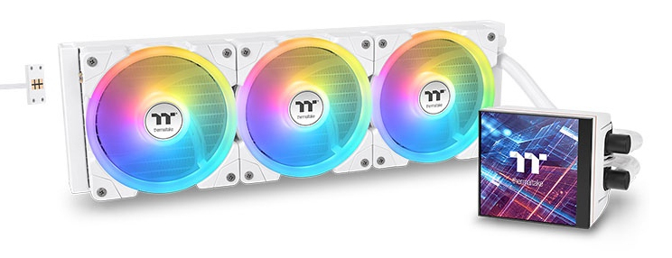 [CL-W452-PL14SW-A] Thermaltake MAGFloe 420 Ultra ARGB Processore Raffreddatore di liquidi tutto in uno 14 cm Bianco 1 pz