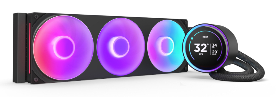 [RL-KR36E-B2] NZXT Kraken Elite 360 RGB Processore Raffreddatore di liquidi tutto in uno 12 cm Nero 1 pz