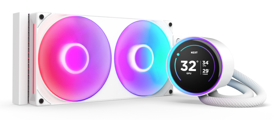 [RL-KR28E-W2] NZXT Kraken Elite 280 RGB Processore Raffreddatore di liquidi tutto in uno 14 cm Bianco 1 pz