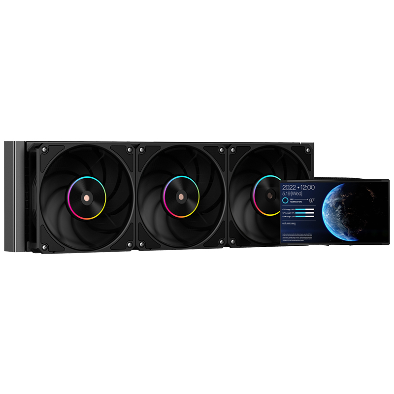 [ITLCTHM50360B] Dissipatore a liquido THERMORA 50B - 360mm- Skt Universale- ARGB PWM fan- LCD 5" con software