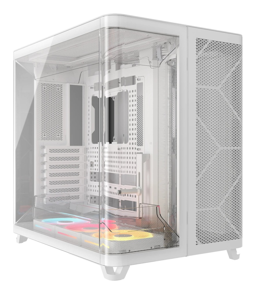 Case Corsair AIR 5400 LX-R ICUE LINK RGB Midi Tower Vetro Temperato Bianco
