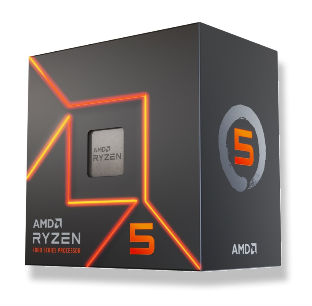 CPU AMD Ryzen 5 7400 6 Core 12 Thread 4.3 GHz Socket AM5 Cache L3 22MB Box