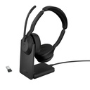 Cuffie Jabra Evolve2 55 Link380a MS Stereo Stand Audio nitido Compatibilità Microsoft Teams