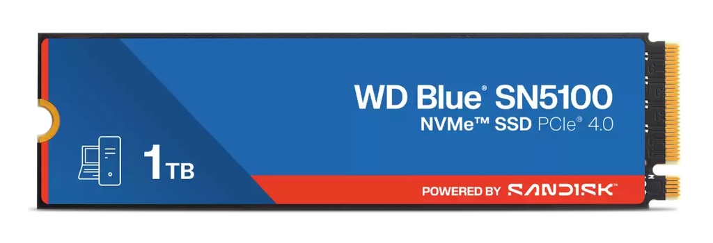 [WDS100T5B0E-00CPE0] Western Digital WD Blue SN5100 1 TB M.2 PCI Express 4.0 NVMe QLC 3D NAND