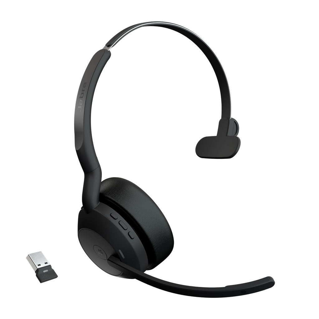 [25599-899-999] Jabra Evolve2 55 Auricolare Wireless A Padiglione Ufficio USB tipo-C Bluetooth Base di ricarica