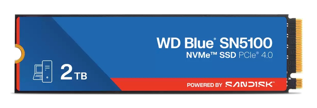 [WDS200T5B0E-00CPE0] Western Digital WD Blue SN5100 2 TB M.2 PCI Express 4.0 NVMe QLC 3D NAND