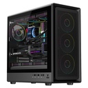 Case MESHCORE 36B - Gaming Tower- ATX- 4x12cm ARGB fan- 2xUSB3- Type-C- Temp Glass Side Panel