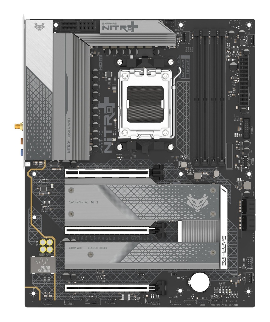Scheda Madre Sapphire Nitro+ B850A WiFi 7 AM5 ATX DDR5 Nero