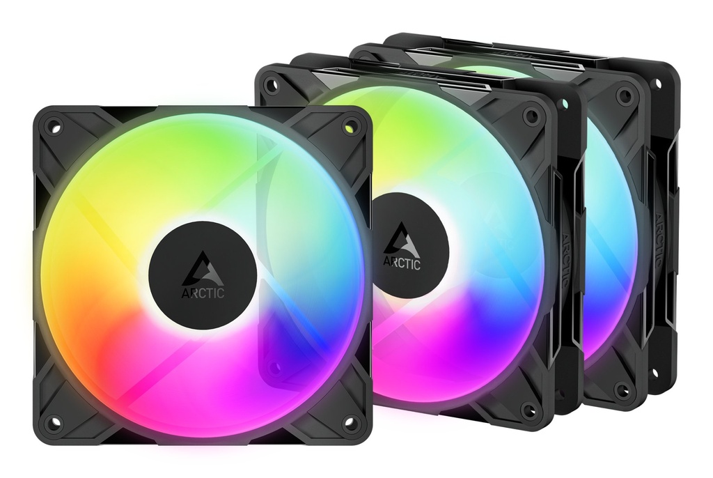 [ACFAN00333A] ARCTIC Freezer P12 Pro Reverse A-RGB - 3 Pack Case per computer Ventilatore 12 cm Nero 3 pz