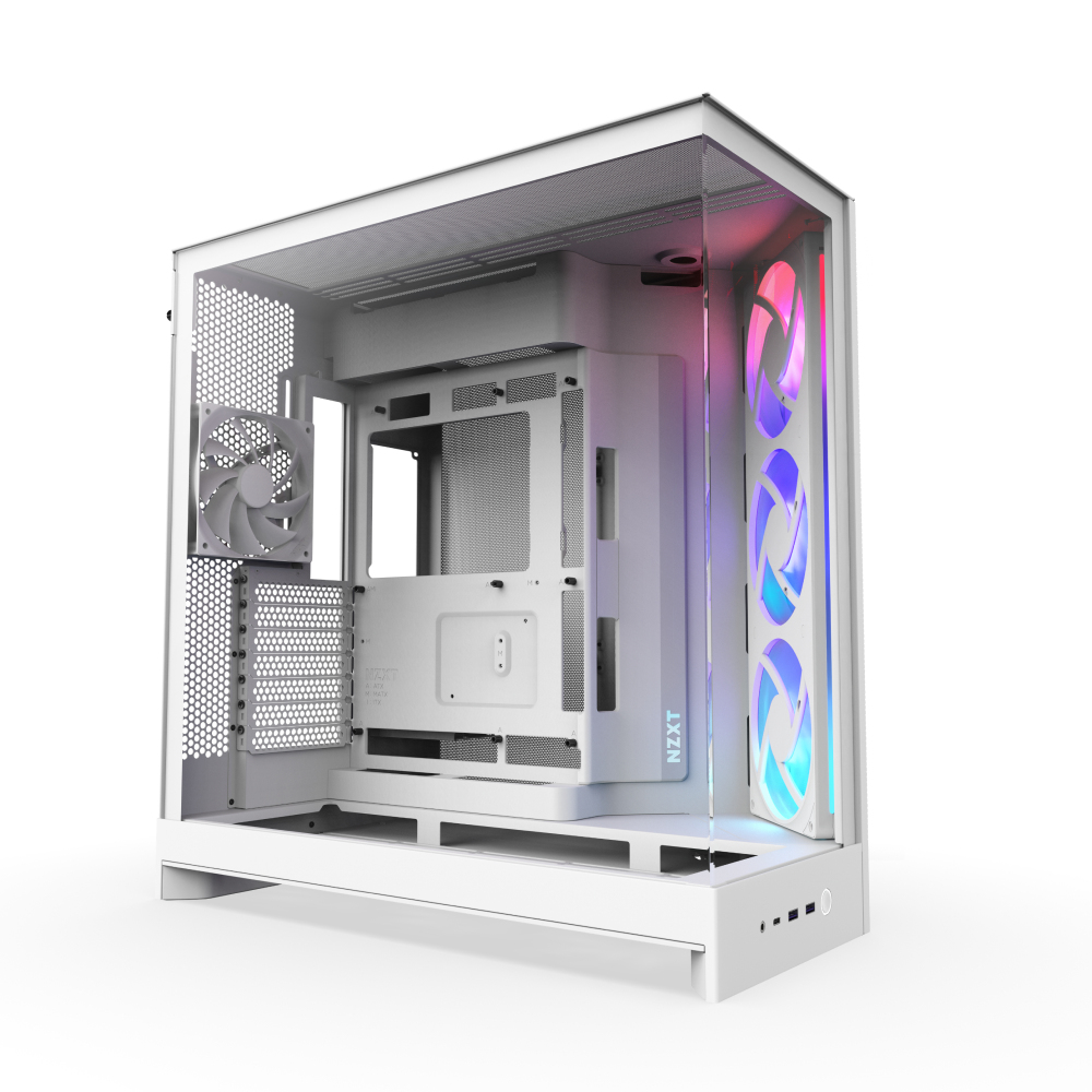 Case NZXT H9 Flow RGB Midi Tower Bianco