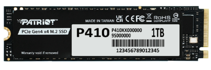 [P410P1TBM28H] Patriot Memory P410 1 TB M.2 PCI Express NVMe